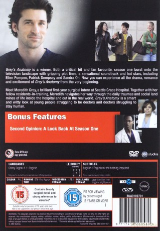Grey's Anatomy Season 1 (Chirurdzy Sezon 1) [4DVD]
