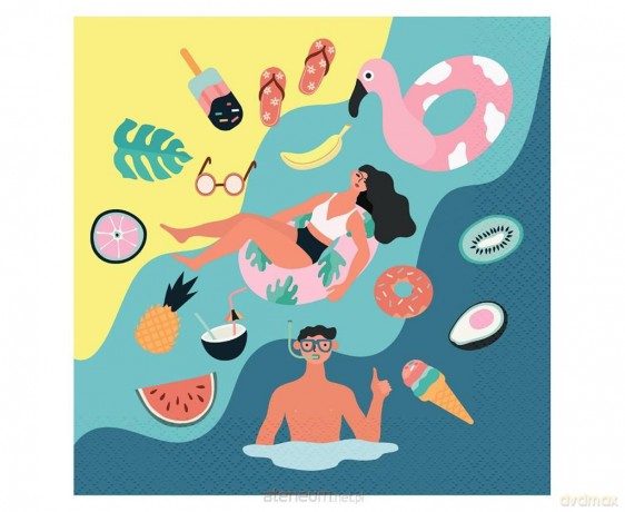 Serwetki Summer Let's Party beach 33x33cm 20szt