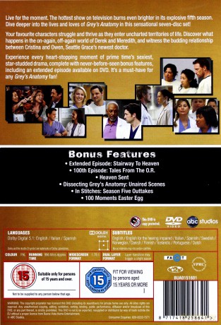 Grey's Anatomy Season 5 (Chirurdzy Sezon 5) [7DVD]