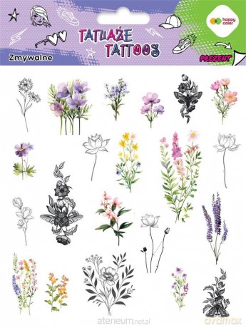 Tatuaże zmywalne Flowers