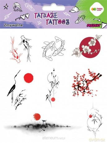 Tatuaże zmywalne Japanese