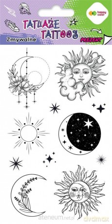 Tatuaże zmywalne Sun and Moon