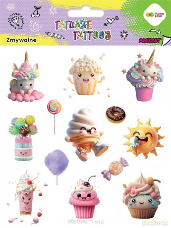 Tatuaże zmywalne Sweets