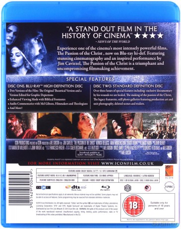 The Passion of The Christ (Pasja) [Blu-Ray]+[DVD]