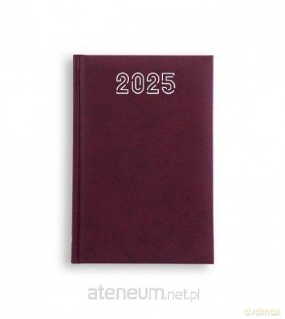 Terminarz 2025 B6 Standard bordowy [KALENDARZ]