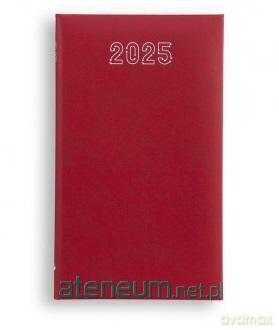 Terminarz 2025 Standard tygodniowy - czerwony [KALENDARZ]