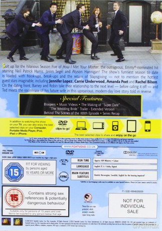 How I Met Your Mother Season 1-5 (Jak Poznałem Waszą Matkę Sezon 1-5) [15DVD]