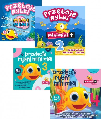 Mini Mini Przeboje Rybki vol. 1+2+3+4 Pakiet [4CD]+[4DVD]