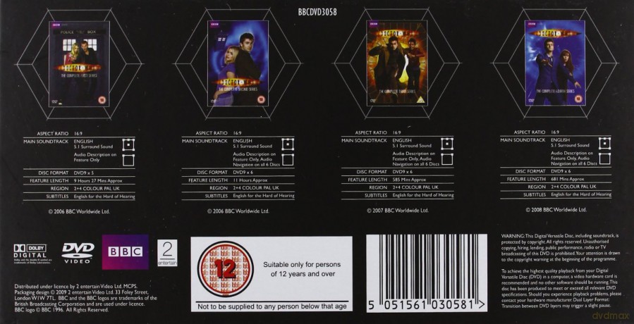 Doctor Who Sezon 1-4 [23DVD]