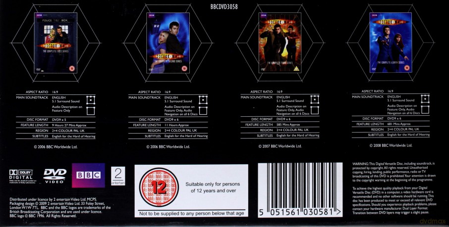 Doctor Who Sezon 1-4 [23DVD]