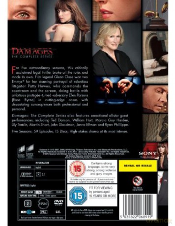 Damages Season 1-5 (Układy Sezon 1-5) [15DVD]