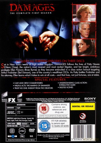 Damages Season 1 (Układy Sezon 1) [3DVD]