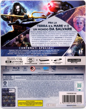 Aquaman and the Lost Kingdom (Aquaman i zaginione królestwo) (steelbook) [Blu-Ray 4K]+[Blu-Ray]
