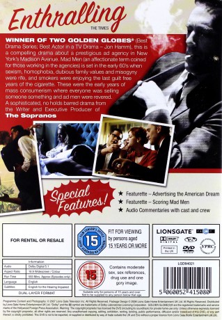 Mad Men Season 1 [3DVD]