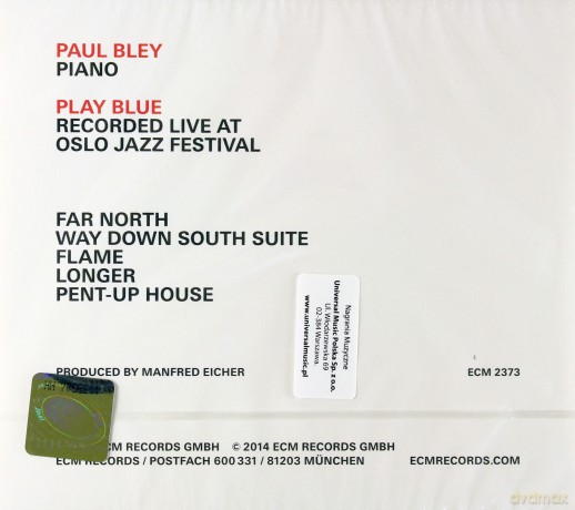 Paul Bley: Play Blue [CD]