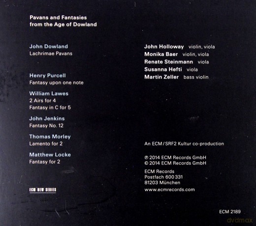 John Holloway: Pavans And Fantasies From The Age Of Dowland [CD]