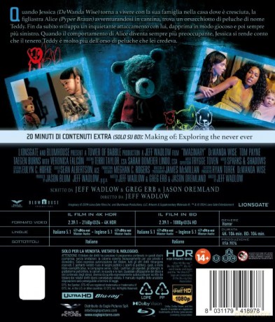 Imaginary (Blu-Ray 4k Ultra Hd+Blu-Ray)