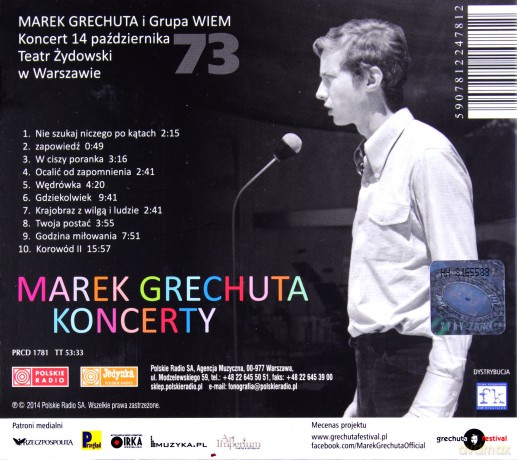 Marek Grechuta I Grupa Wiem: Koncerty. Teatr Żydowski '73 [CD]