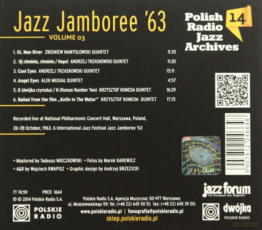Jazz Jamboree'63 Vol. 3 - Polish Radio Jazz Archives Vol. 14 [CD]