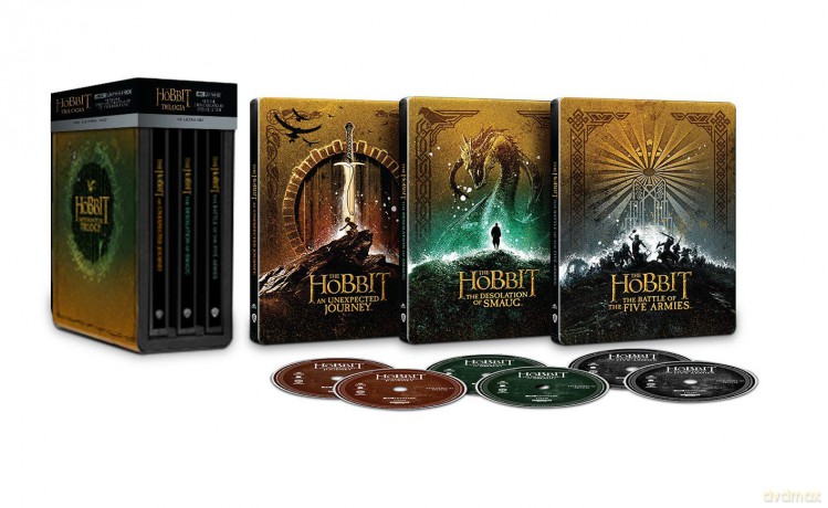 Hobbit Trylogia (steelbook) [6xBlu-Ray 4K]
