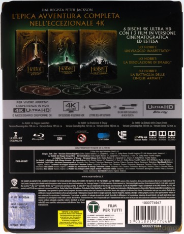 Hobbit Trylogia (steelbook) [6xBlu-Ray 4K]