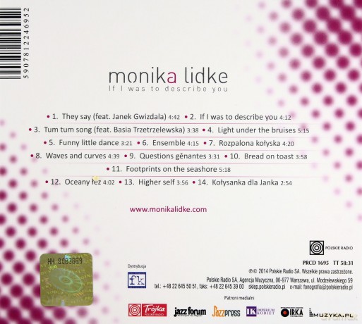 Monika Lidke: If I Was To Describe You (digipack) [CD]