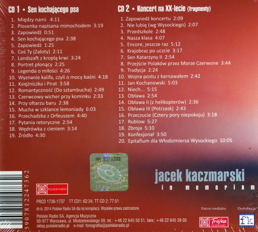 Jacek Kaczmarski: In Memoriam (digipack) [2CD]