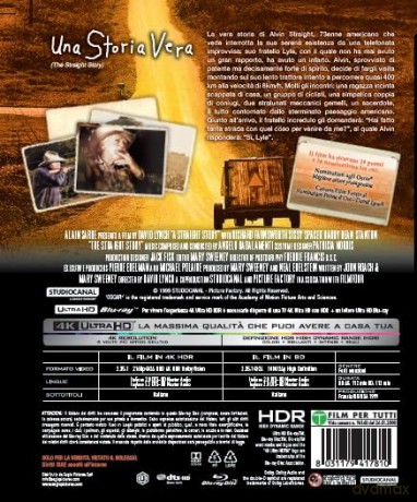 Storia Vera (Una) (4k Ultra Hd+Blu-Ray Hd)