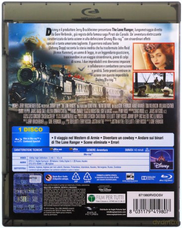 The Lone Ranger (Jeździec znikąd) [Blu-Ray]