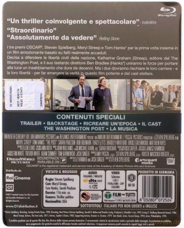 The Post (Czwarta władza) (steelbook) [Blu-Ray]