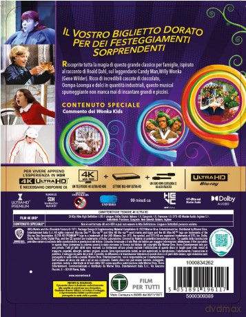 Willy Wonka E La Fabbrica Di Cioccolato (Steelbook) (4k)
