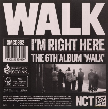 Nct 127: Walk - The 6th Album - Poster Ver. [CD]