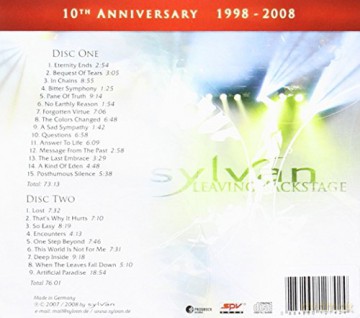 Sylvan: Leaving Backstage [2CD]