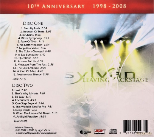 Sylvan: Leaving Backstage [2CD]