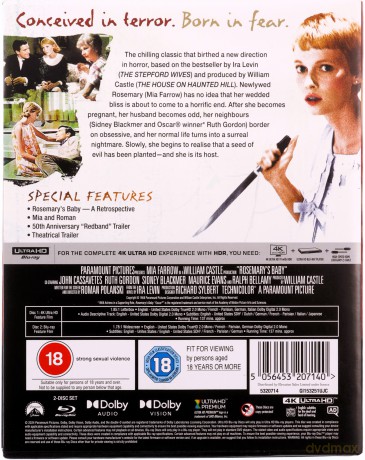 Rosemary's Baby (Dziecko Rosemary) (Limited) [Blu-Ray 4K]+[Blu-Ray]