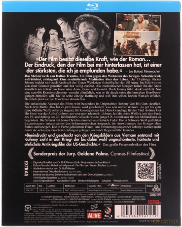 Johnny Got His Gun (Johnny poszedł na wojnę) [Blu-Ray]