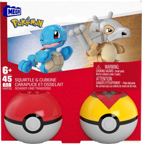 Mega Pokemon 45 elementów Squirtle i Cubone [KLOCKI]
