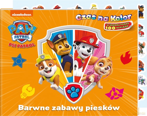 Barwne zabawy piesków. Psi Patrol. Czas na kolor [KSIĄŻKA]