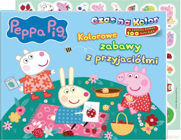 Kolorowe zabawy z przyjaciółmi. Świnka Peppa. Czas na kolor [KSIĄŻKA]