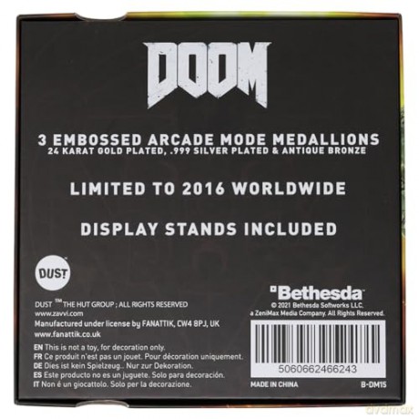 DOOM Limited Edition Set of 3 Arcade Mode Medallion Collection