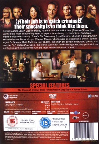 Criminal Minds Season 1 (Zabójcze Umysły Sezon 1) [6DVD]