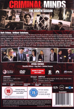 Criminal Minds Season 8 (Zabójcze Umysły Sezon 8) [6DVD]