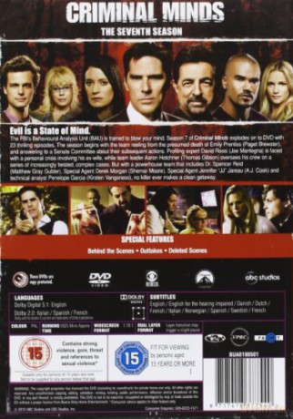 Criminal Minds Season 7 (Zabójcze Umysły Sezon 7) [5DVD]