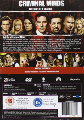 Criminal Minds Season 7 (Zabójcze Umysły Sezon 7) [5DVD]