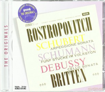 Rostropovich,Britten: Schubert, Schumann, Debussy [CD]