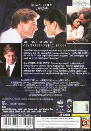 Niemoralna propozycja [DVD]