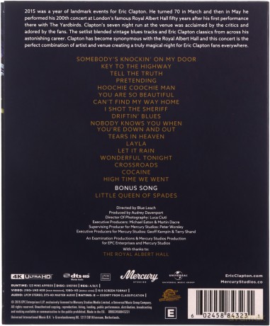 Eric Clapton: Slowhand At 70: Live At The Royal Albert Hall 2015 [Blu-Ray 4K]