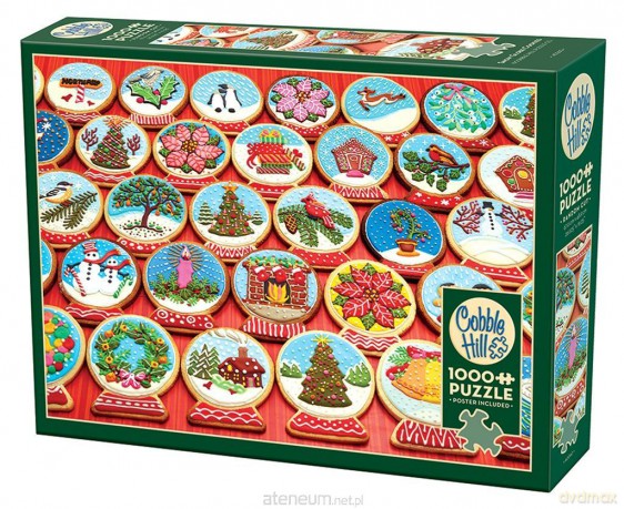 1000 el. Ciasteczka w kształcie śnieżnej kuli [PUZZLE]