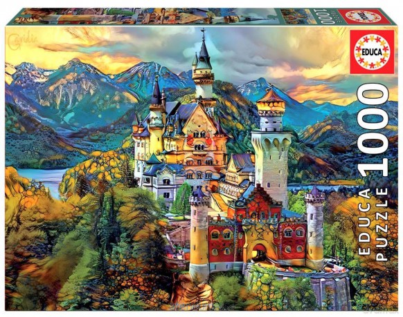 1000 el. Zamek Neuschwanstein, Niemcy [PUZZLE]