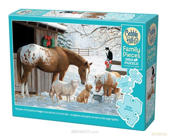 350 el. Zaśnieżone podwórko [PUZZLE]